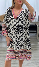 Load image into Gallery viewer, Annie V Neck Aztec Dress
