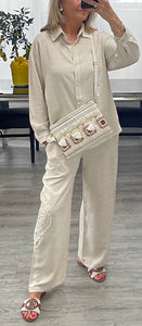 Palma embellished clutch bag